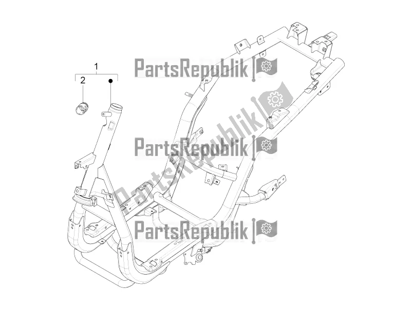 Toutes les pièces pour le Cadre / Carrosserie du Piaggio FLY 50 4T 4V USA 2017