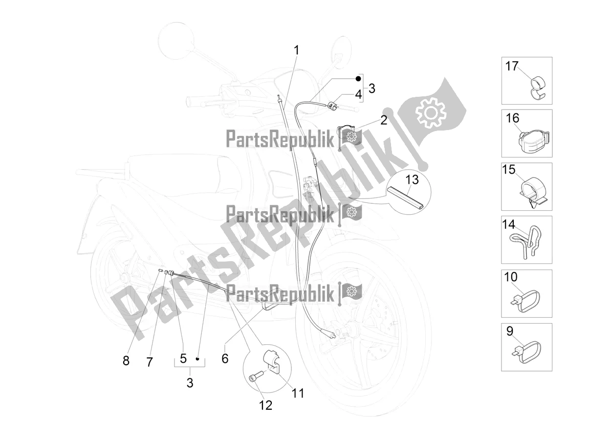 Toutes les pièces pour le Transmissions du Piaggio Liberty 125 4T Iget Corporate E4 2017-2019 Emea 2018