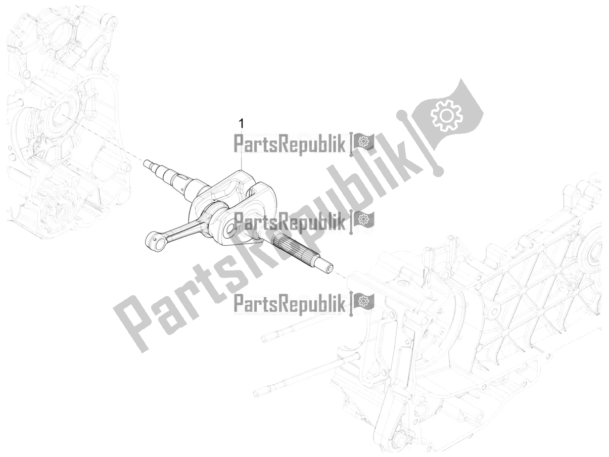 Tutte le parti per il Albero A Gomiti del Piaggio Liberty 125 Iget 4T 3V IE ABS Apac 2017