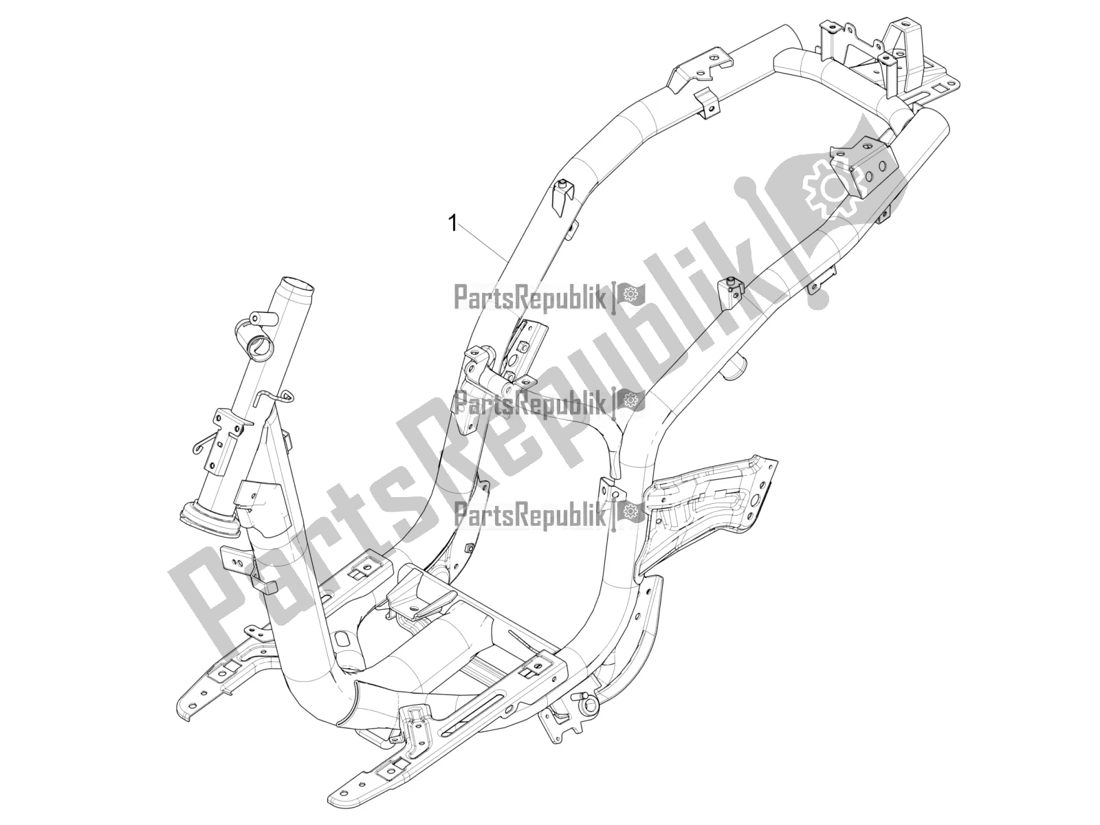 Toutes les pièces pour le Cadre / Carrosserie du Piaggio Liberty 125 Iget 4T 3V IE ABS Apac 2017