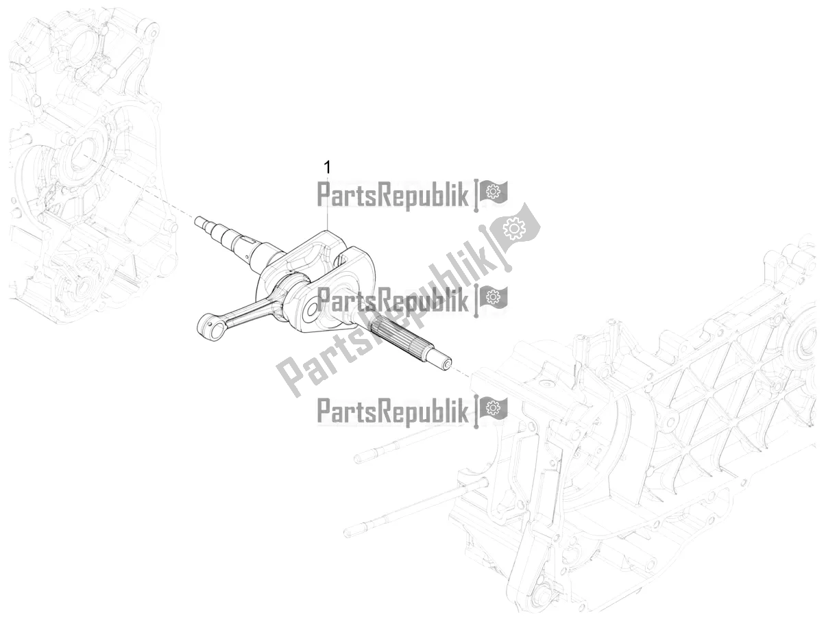 Toutes les pièces pour le Vilebrequin du Piaggio Liberty 125 Iget 4T 3V IE ABS Apac 2018