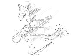 Central cover - Footrests