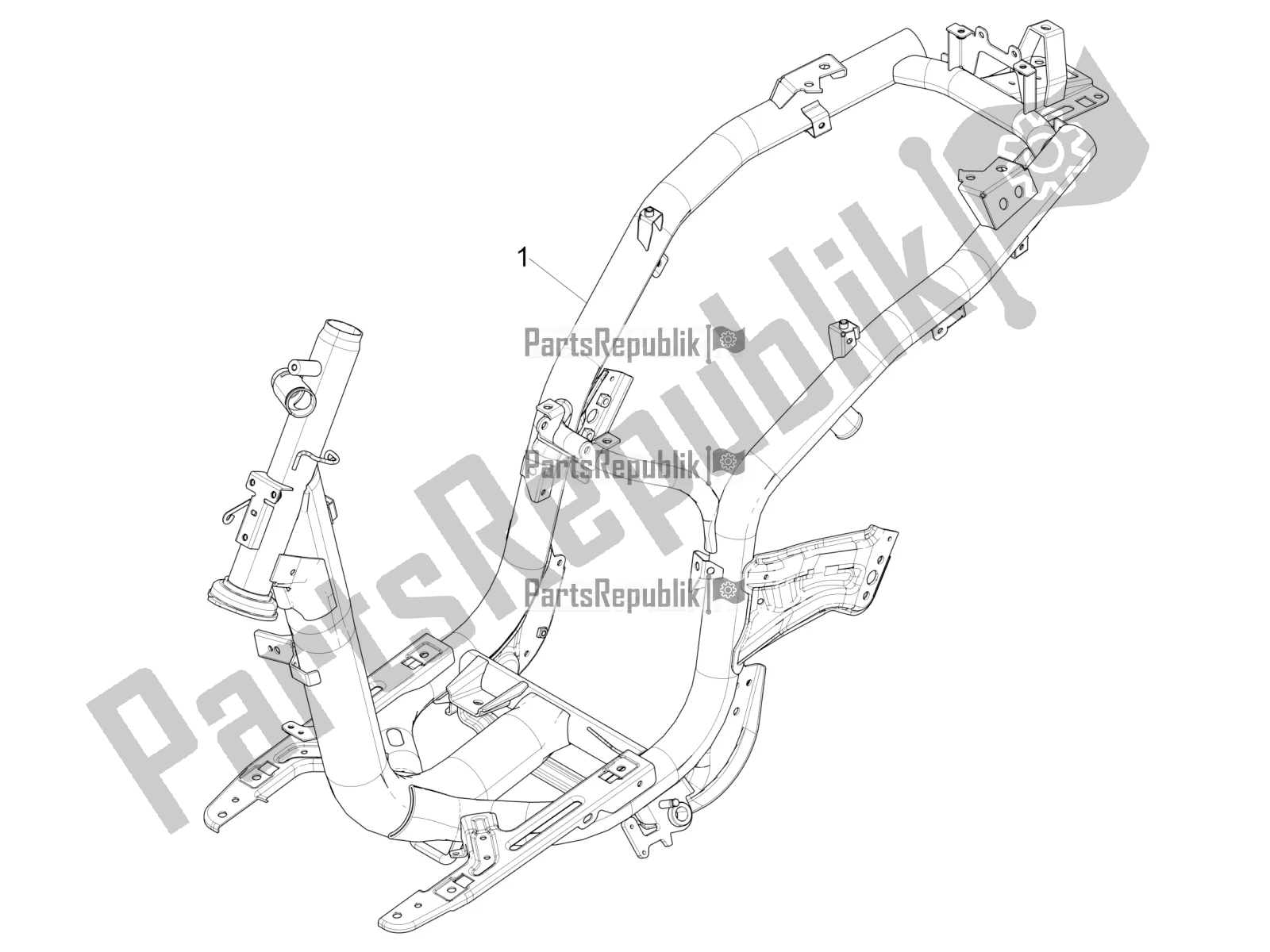 All parts for the Frame/bodywork of the Piaggio Liberty 125 Iget 4T 3V IE ABS Apac 2021