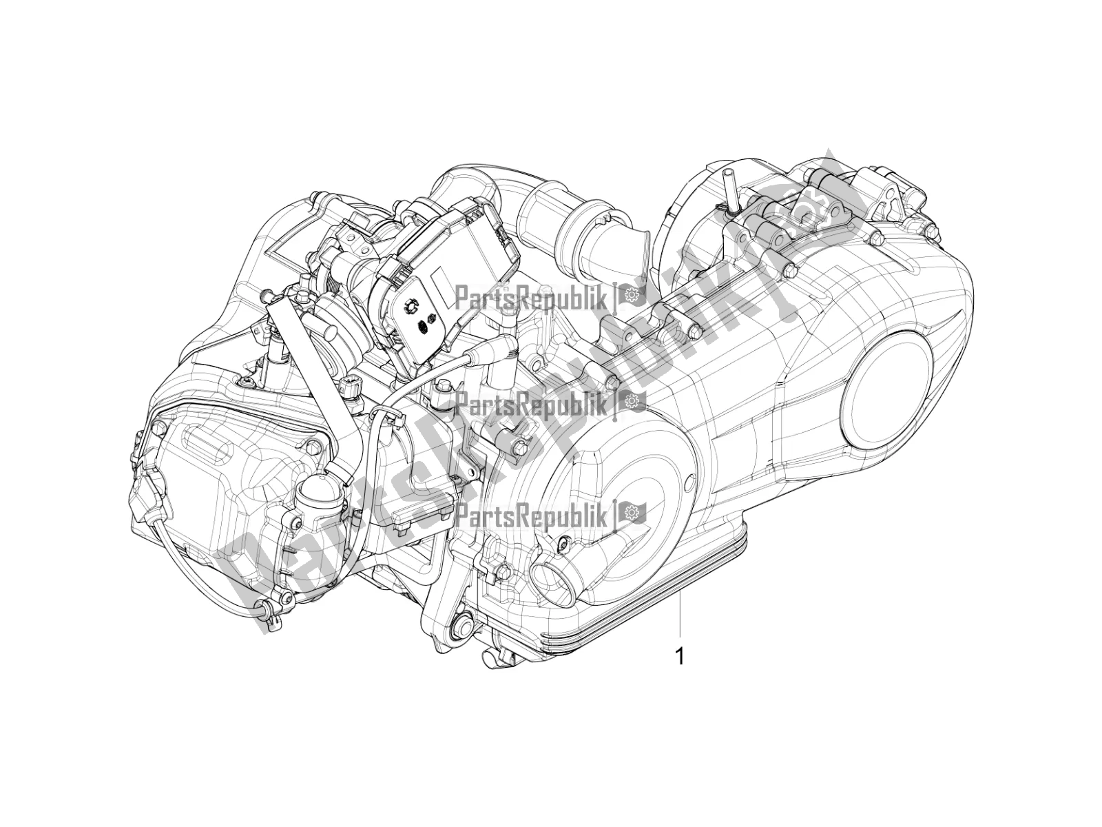 Wszystkie części do Silnik, Monta? Piaggio Liberty 125 Iget 4T 3V IE ABS Apac 2022