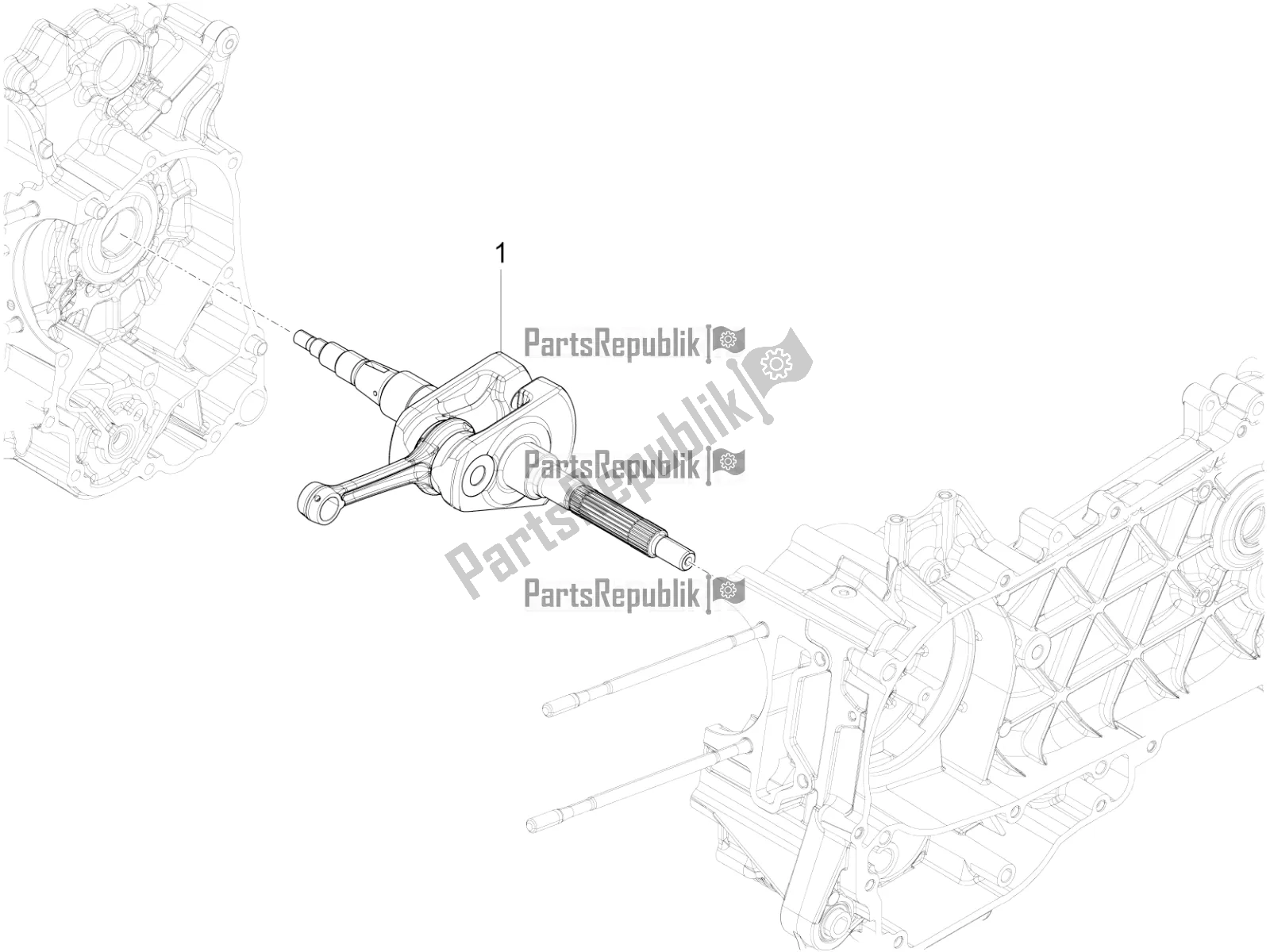 Todas las partes para Cigüeñal de Piaggio Liberty 125 Iget ABS 2017