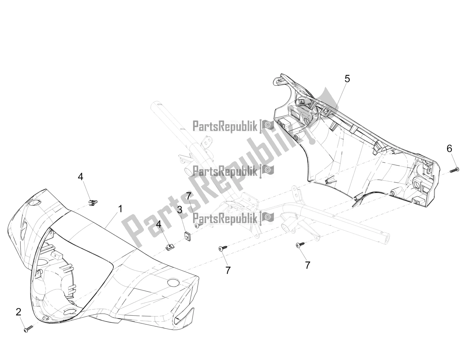 Toutes les pièces pour le Couvertures De Guidon du Piaggio Liberty 125 Iget ABS 2017