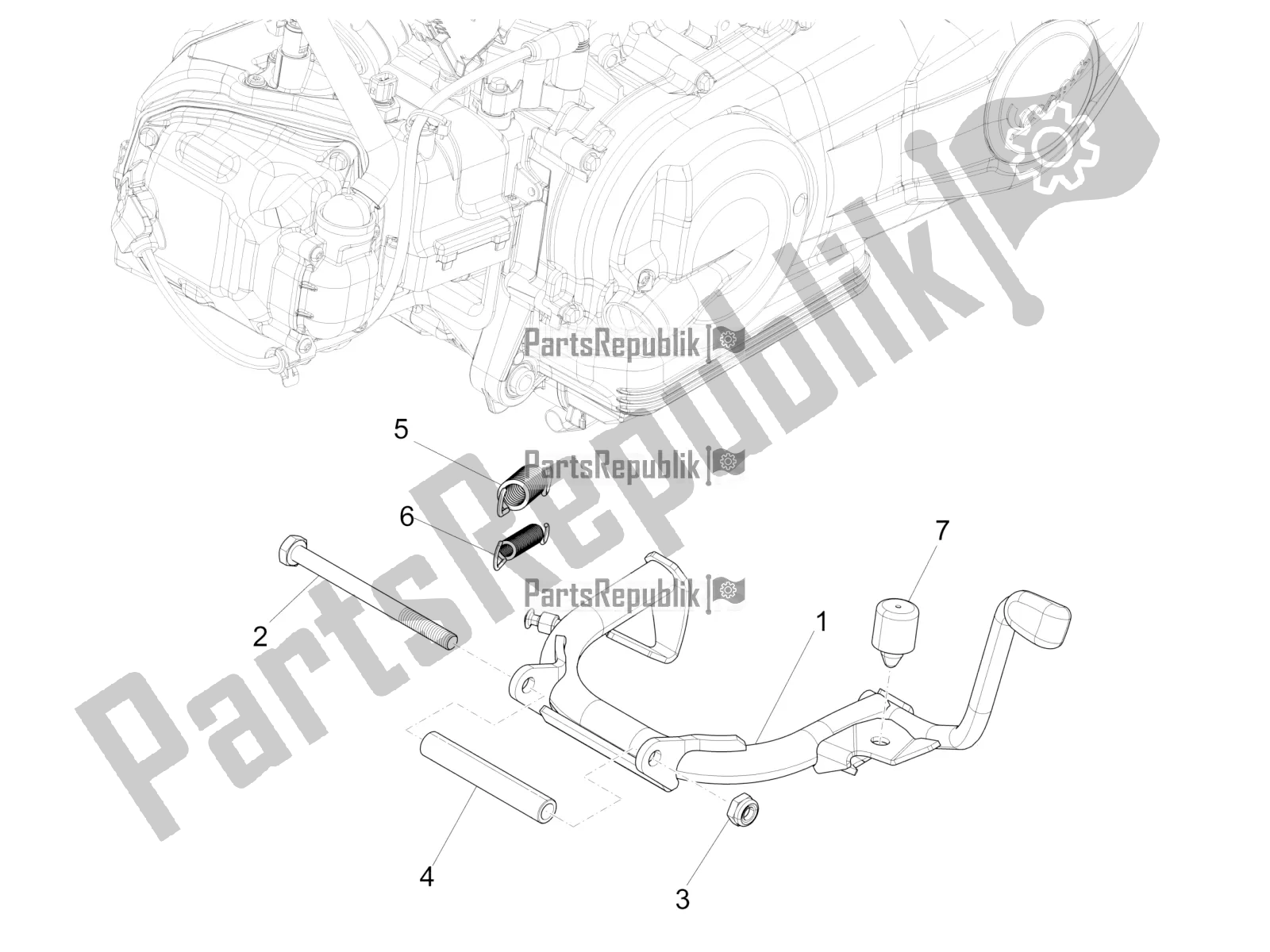 Toutes les pièces pour le Des Stands du Piaggio Liberty 125 Iget ABS 2017