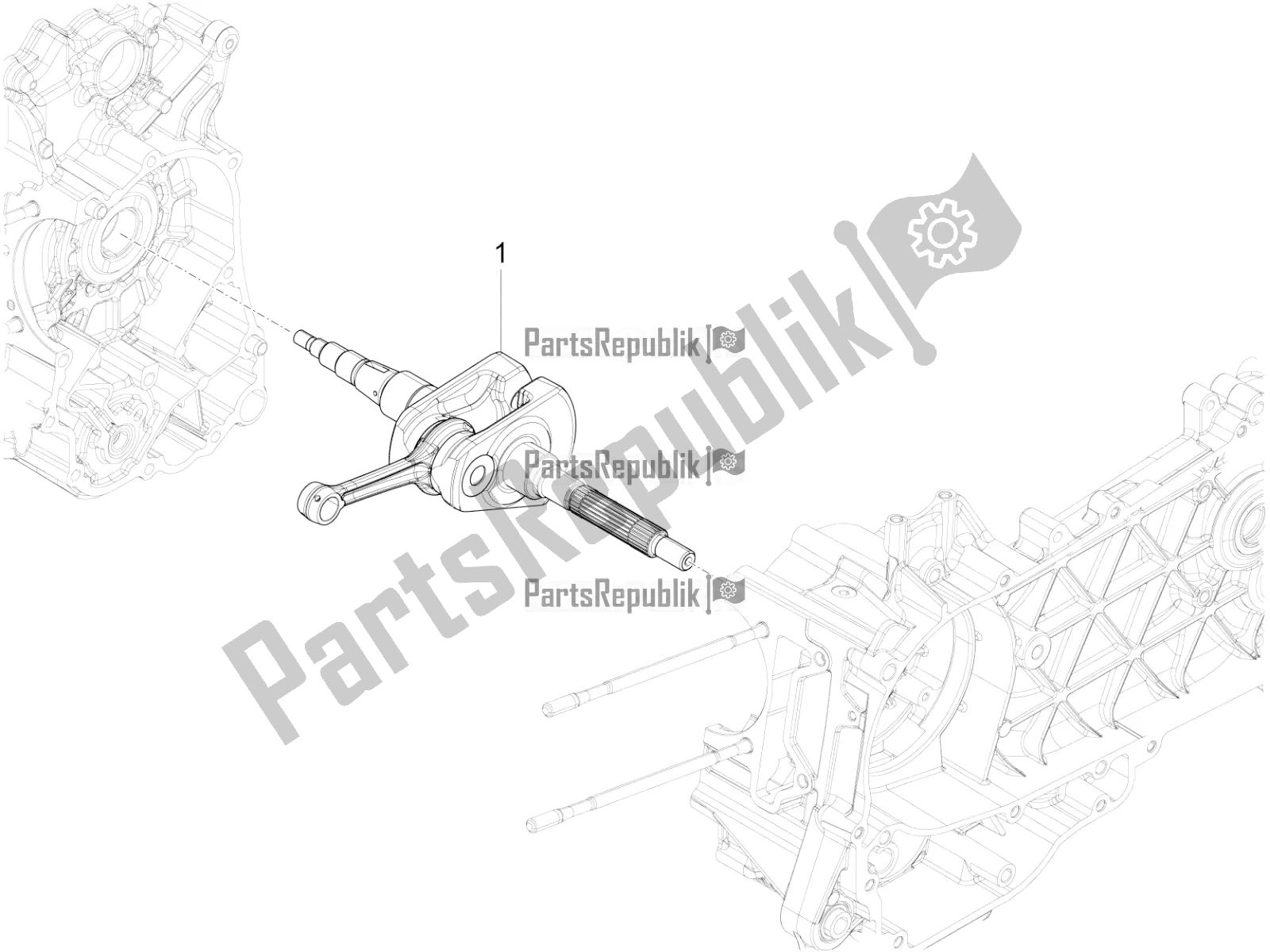 Todas las partes para Cigüeñal de Piaggio Liberty 125 Iget ABS 2018