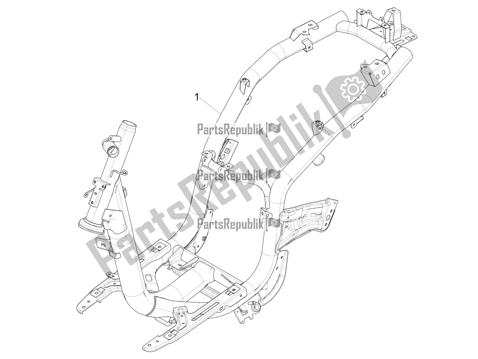 Todas las partes para Marco / Carrocería de Piaggio Liberty 125 Iget ABS 2018