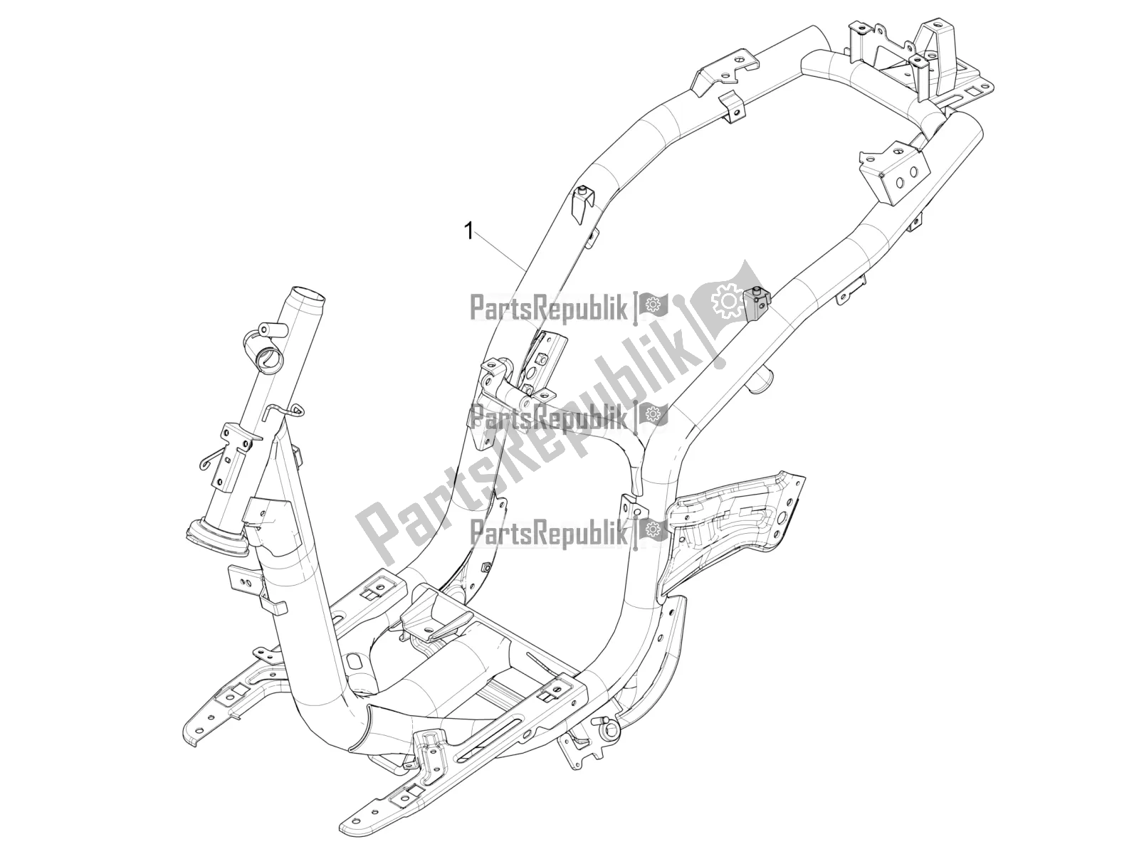 All parts for the Frame/bodywork of the Piaggio Liberty 125 Iget ABS 2021