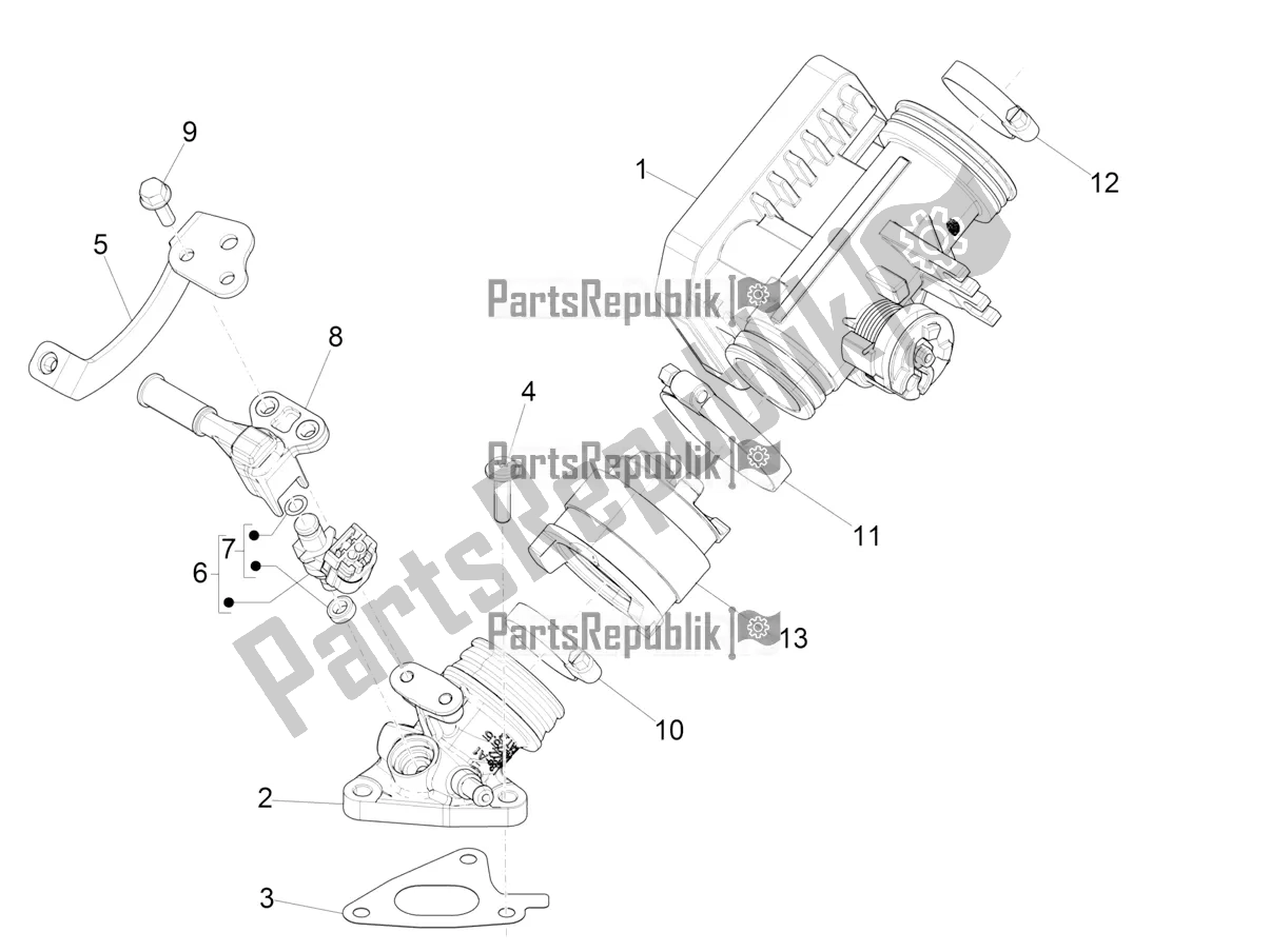 Toutes les pièces pour le Throttle Body - Injector - Induction Joint du Piaggio Liberty 125 Iget ABS 2022