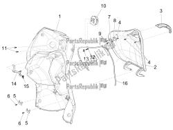 Front glove-box - Knee-guard panel