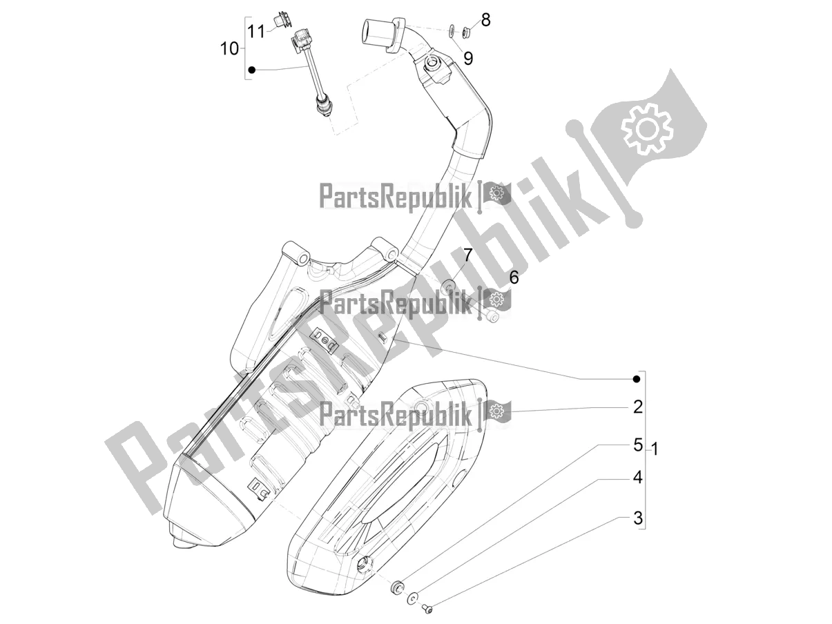 Toutes les pièces pour le Silencieux du Piaggio Liberty 125 Iget Corporate 2022