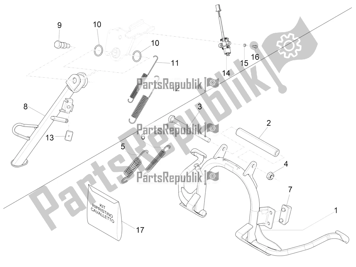 Toutes les pièces pour le Des Stands du Piaggio Liberty 125 Poste 2019