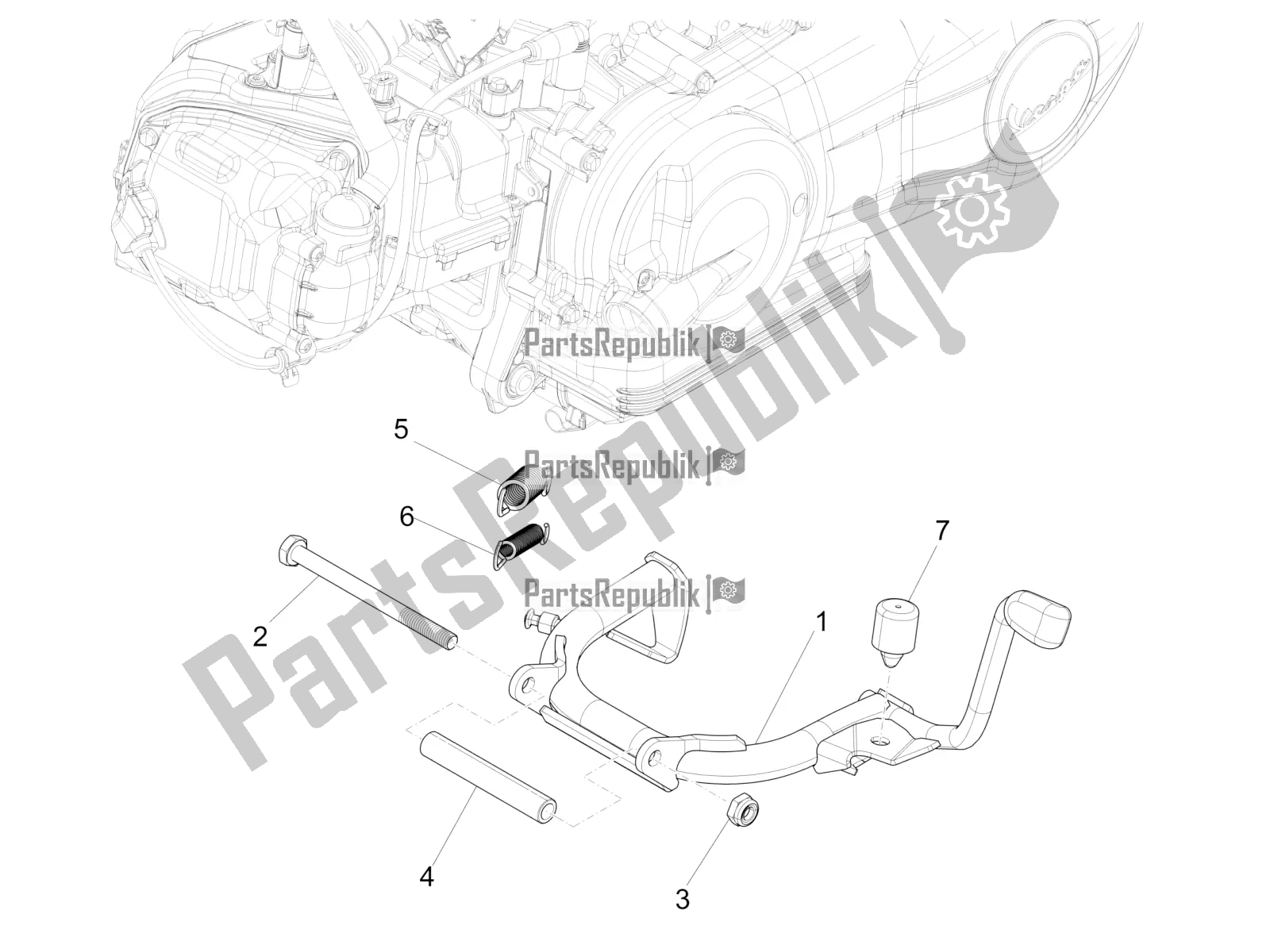 Toutes les pièces pour le Des Stands du Piaggio Liberty 150 2021