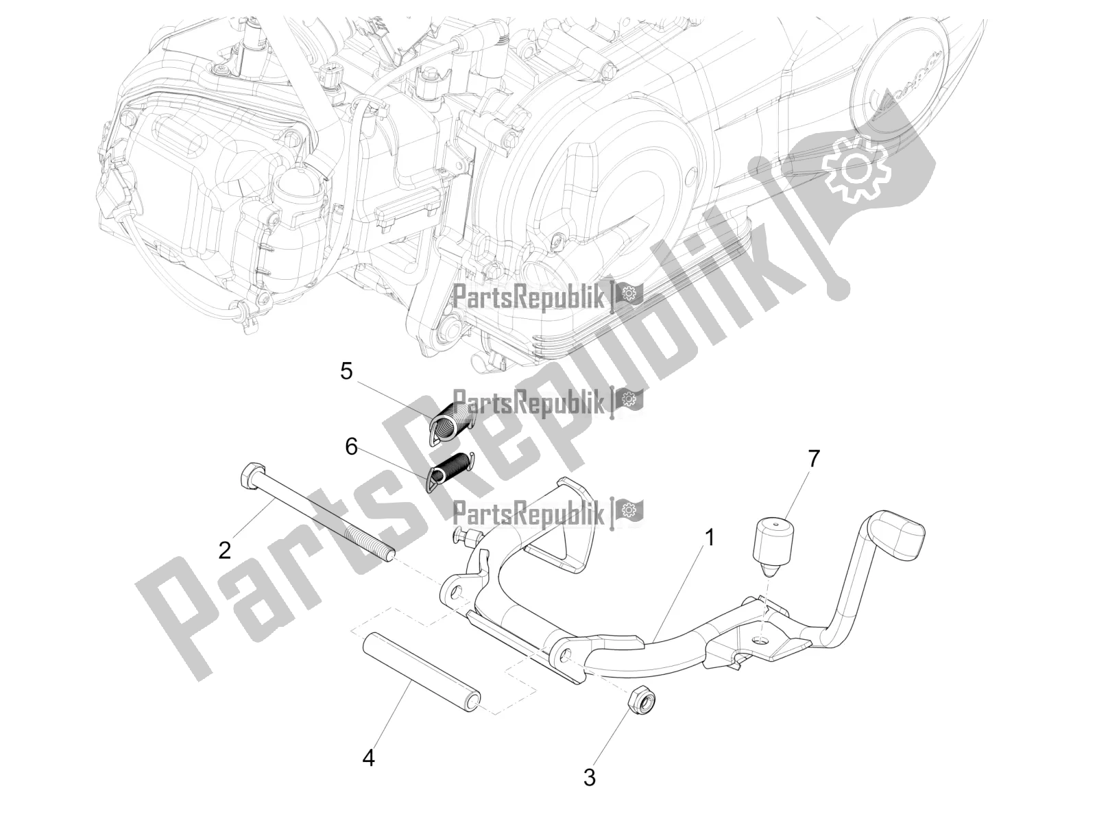 Toutes les pièces pour le Des Stands du Piaggio Liberty 150 Iget ABS 2016