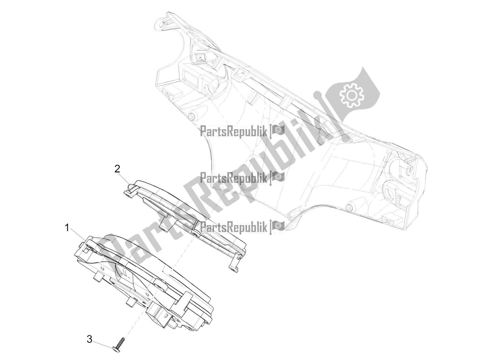 Toutes les pièces pour le Combinaison De Compteurs - Cruscotto du Piaggio Liberty 150 Iget ABS 2017