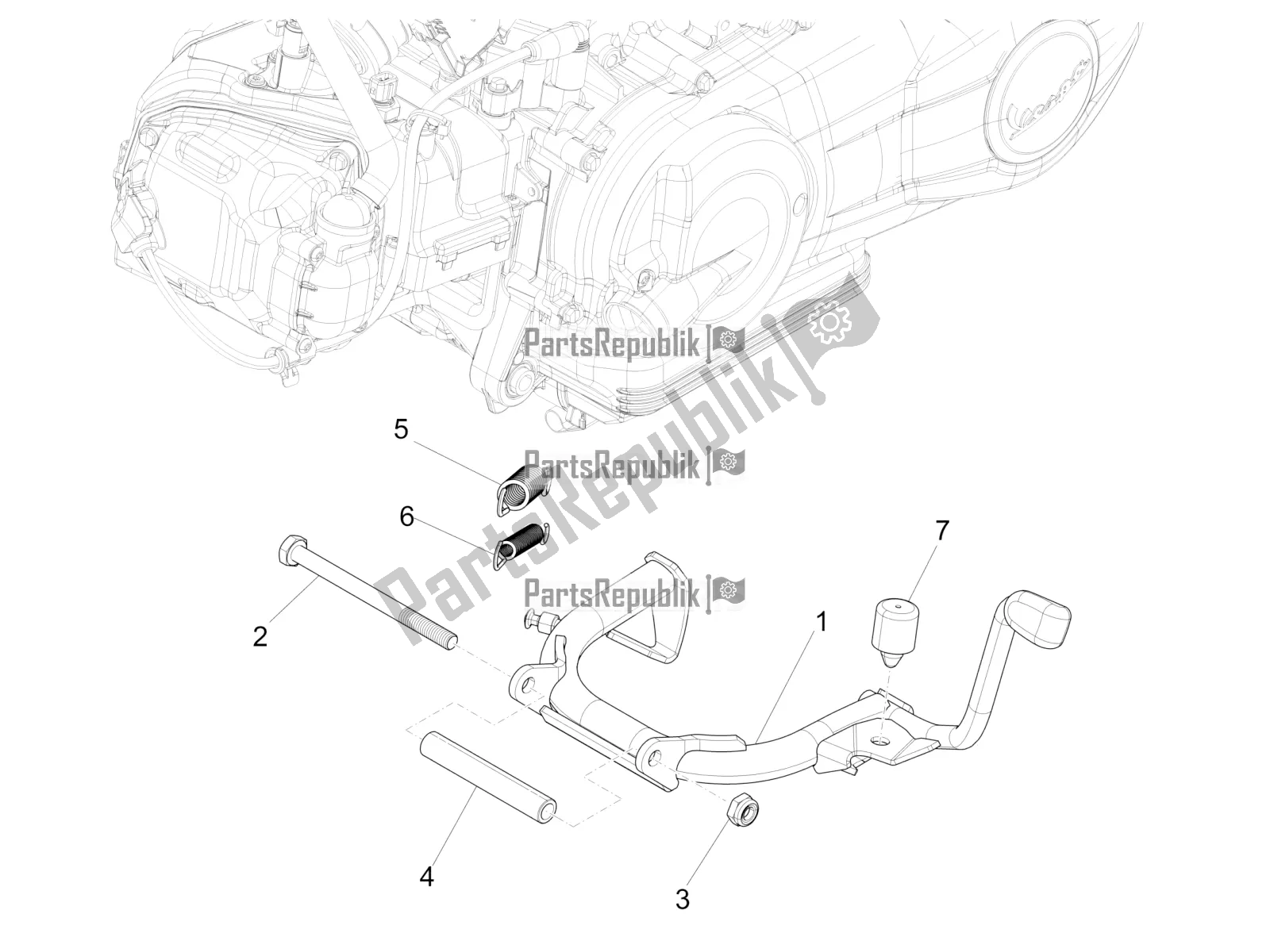 Toutes les pièces pour le Des Stands du Piaggio Liberty 150 Iget ABS 2019