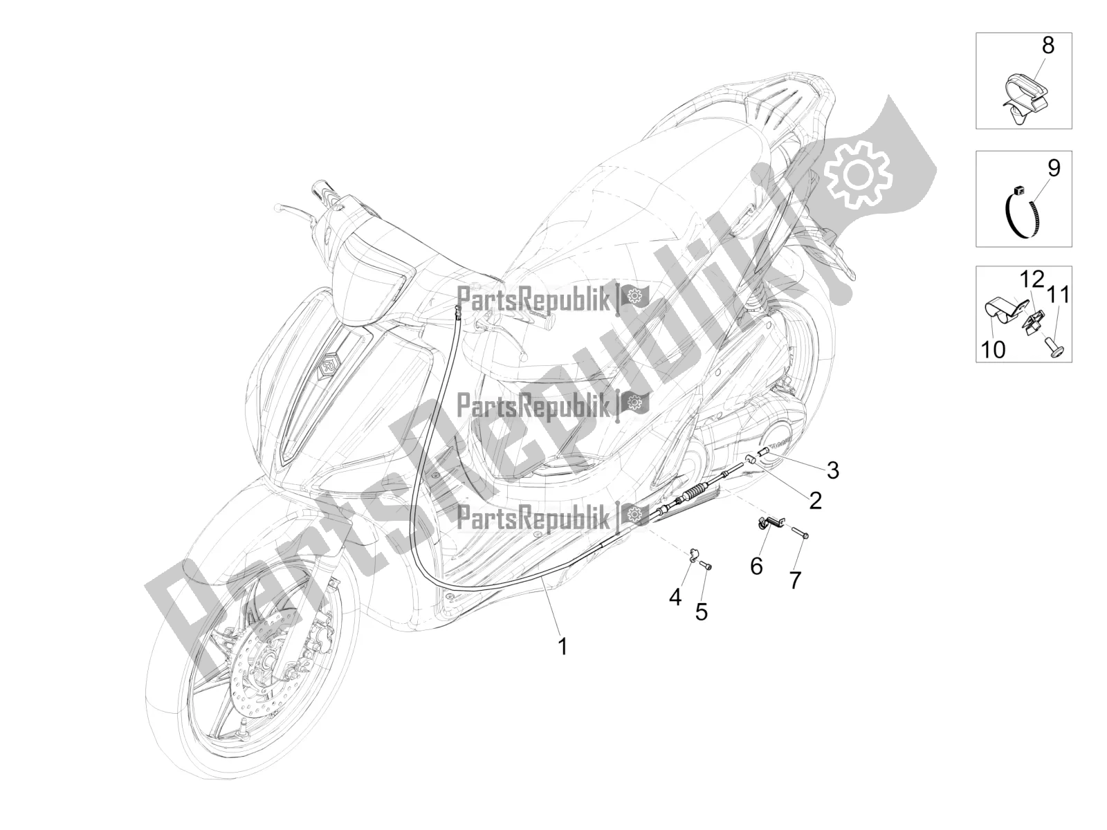 Toutes les pièces pour le Transmissions du Piaggio Liberty 150 Iget ABS 2019