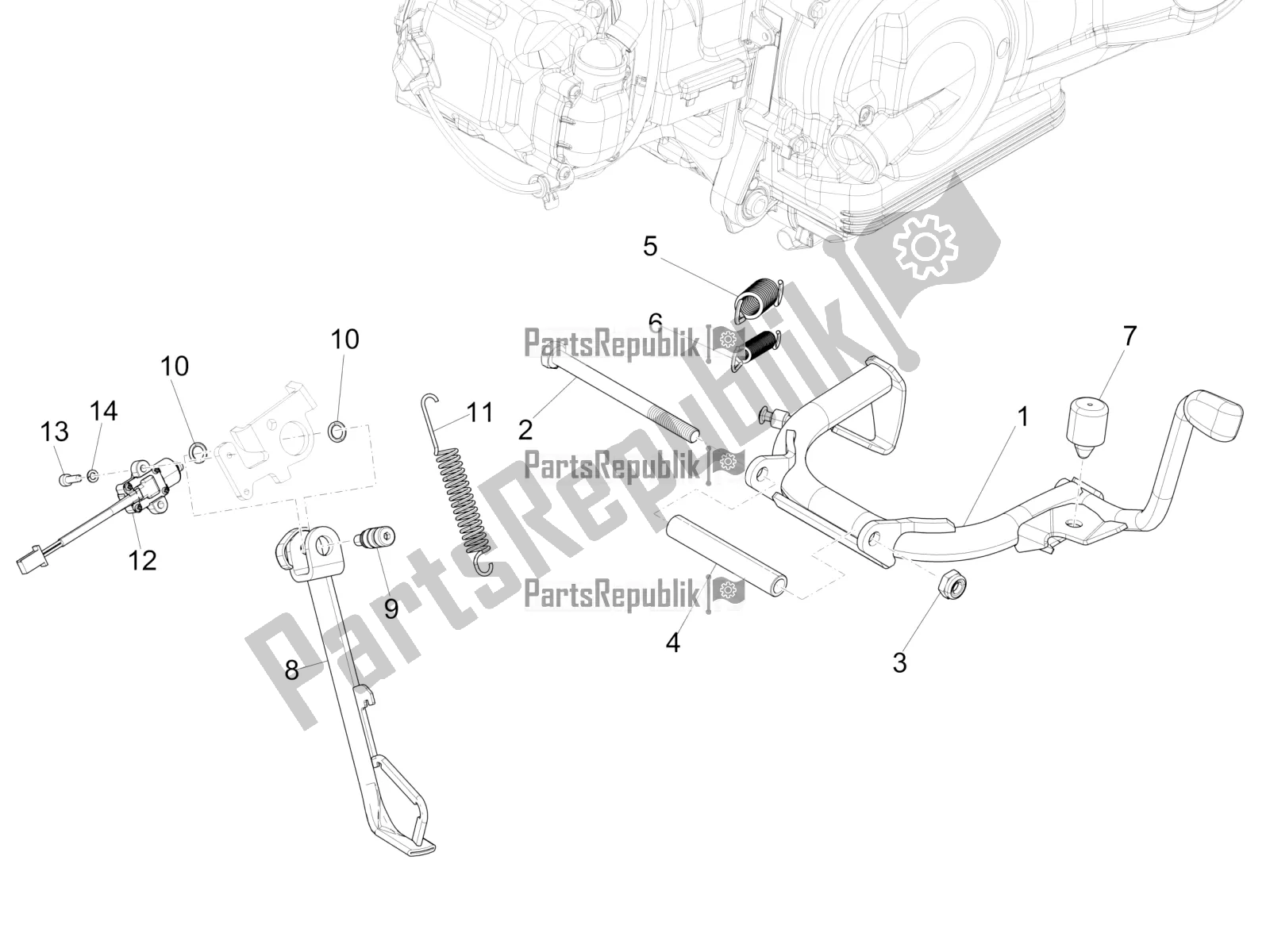 Toutes les pièces pour le Des Stands du Piaggio Liberty 150 Iget ABS Apac 2020