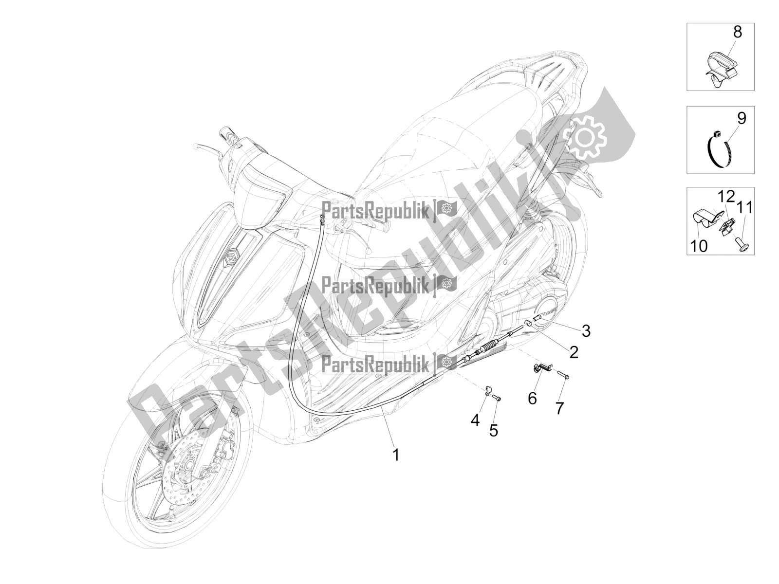 Toutes les pièces pour le Transmissions du Piaggio Liberty 150 Iget ABS Apac 2020