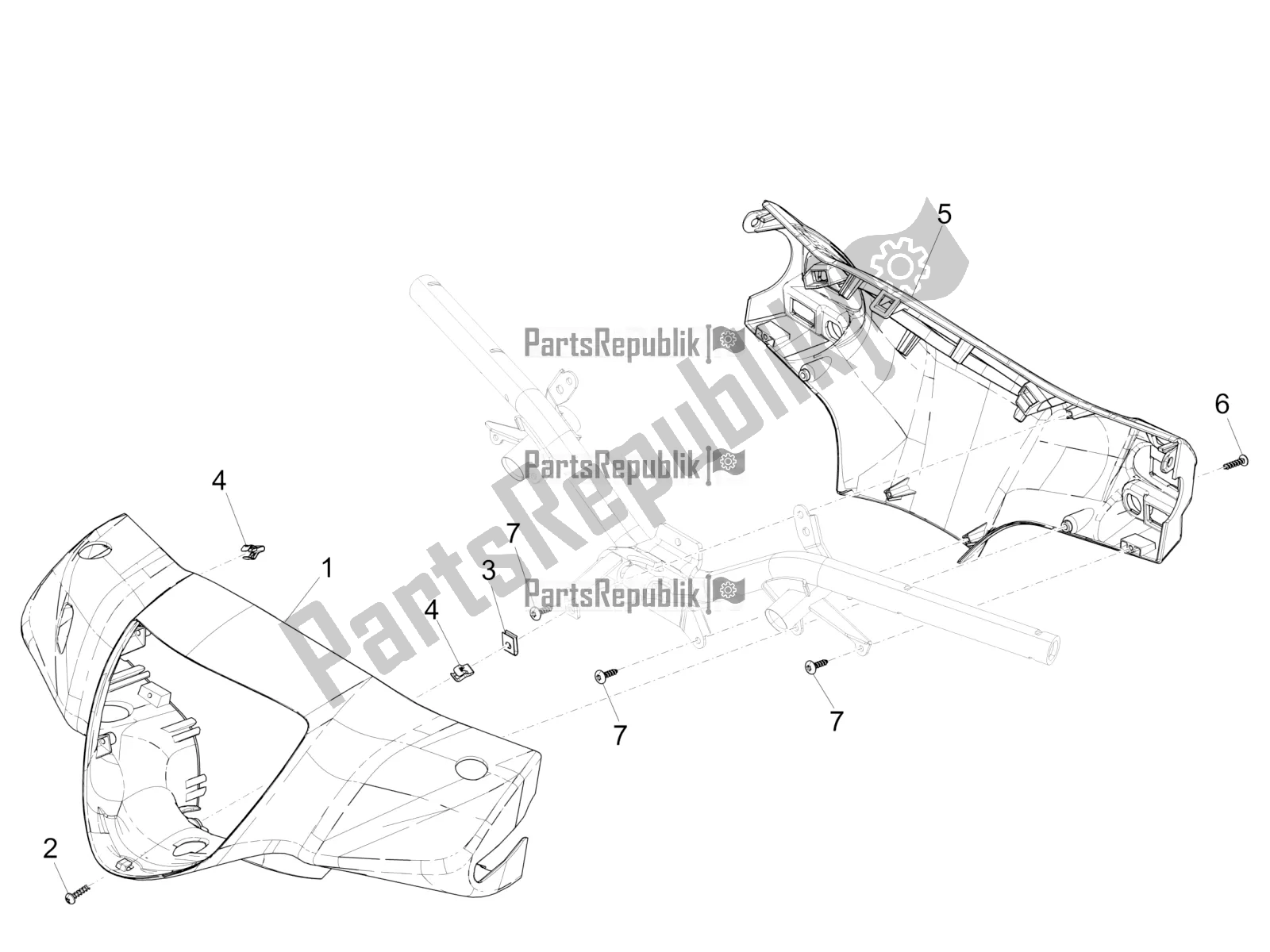 Wszystkie części do Pokrowce Na Kierownic? Piaggio Liberty 150 Iget ABS USA 2017