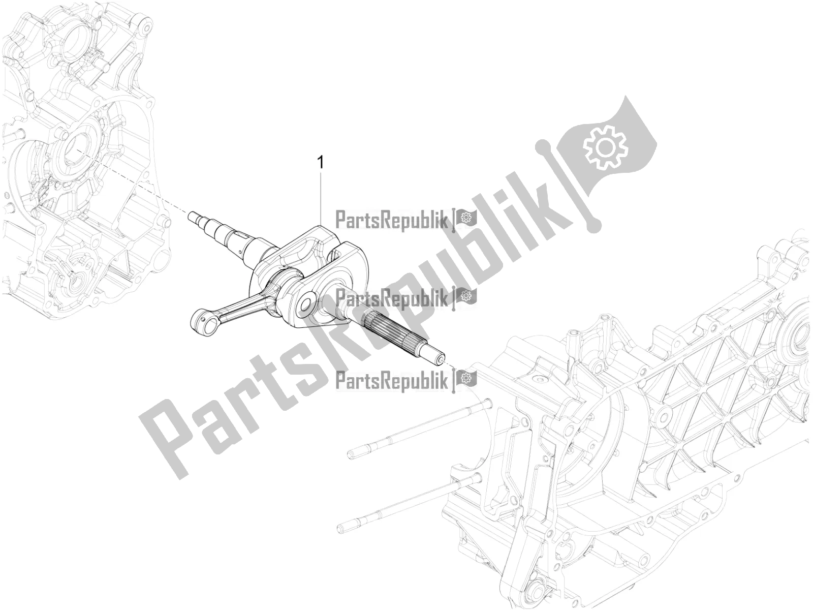 Todas las partes para Cigüeñal de Piaggio Liberty 150 Iget ABS USA 2018