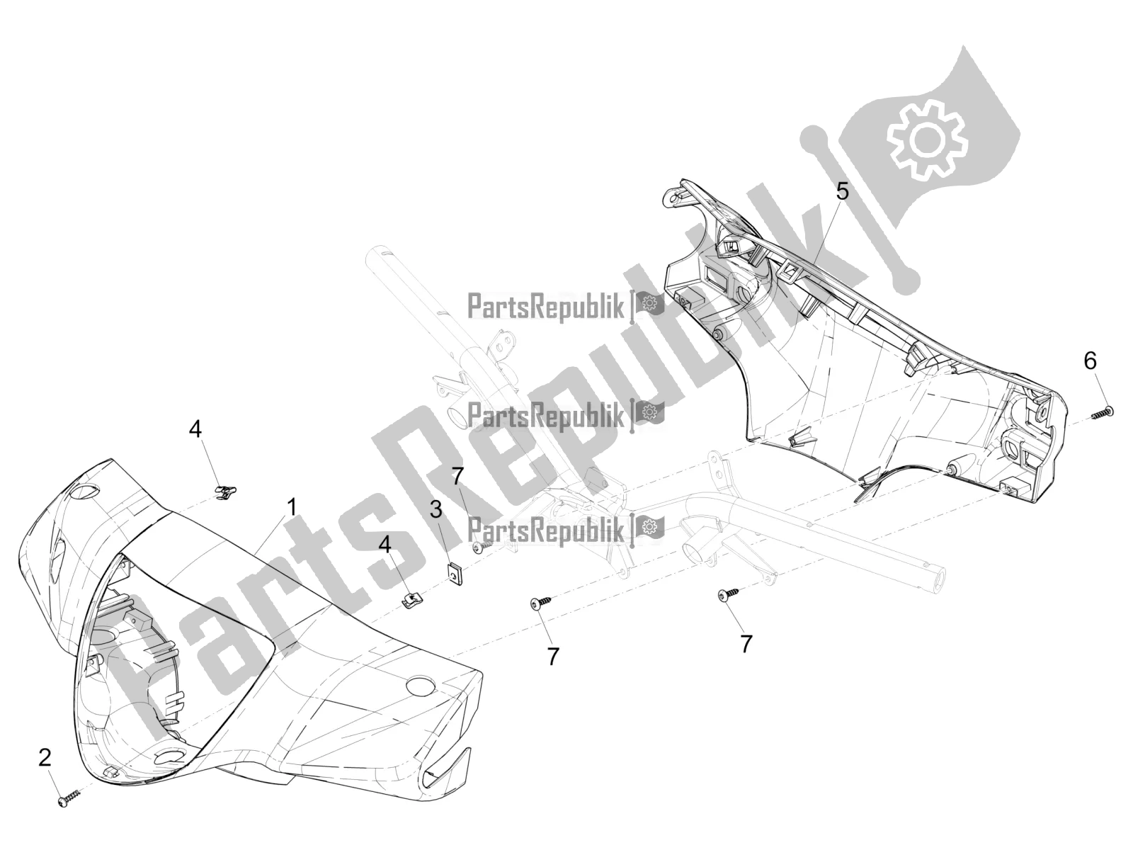 Wszystkie części do Pokrowce Na Kierownic? Piaggio Liberty 150 Iget ABS USA 2019