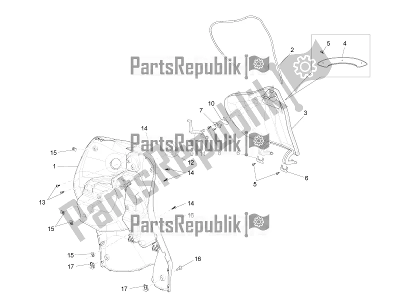 Toutes les pièces pour le Boîte à Gants Avant - Panneau De Protection Des Genoux du Piaggio Liberty 50 4T 2016