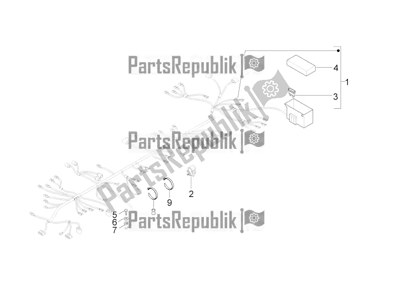 Toutes les pièces pour le Faisceau De Câbles Principal du Piaggio Liberty 50 4T 2016