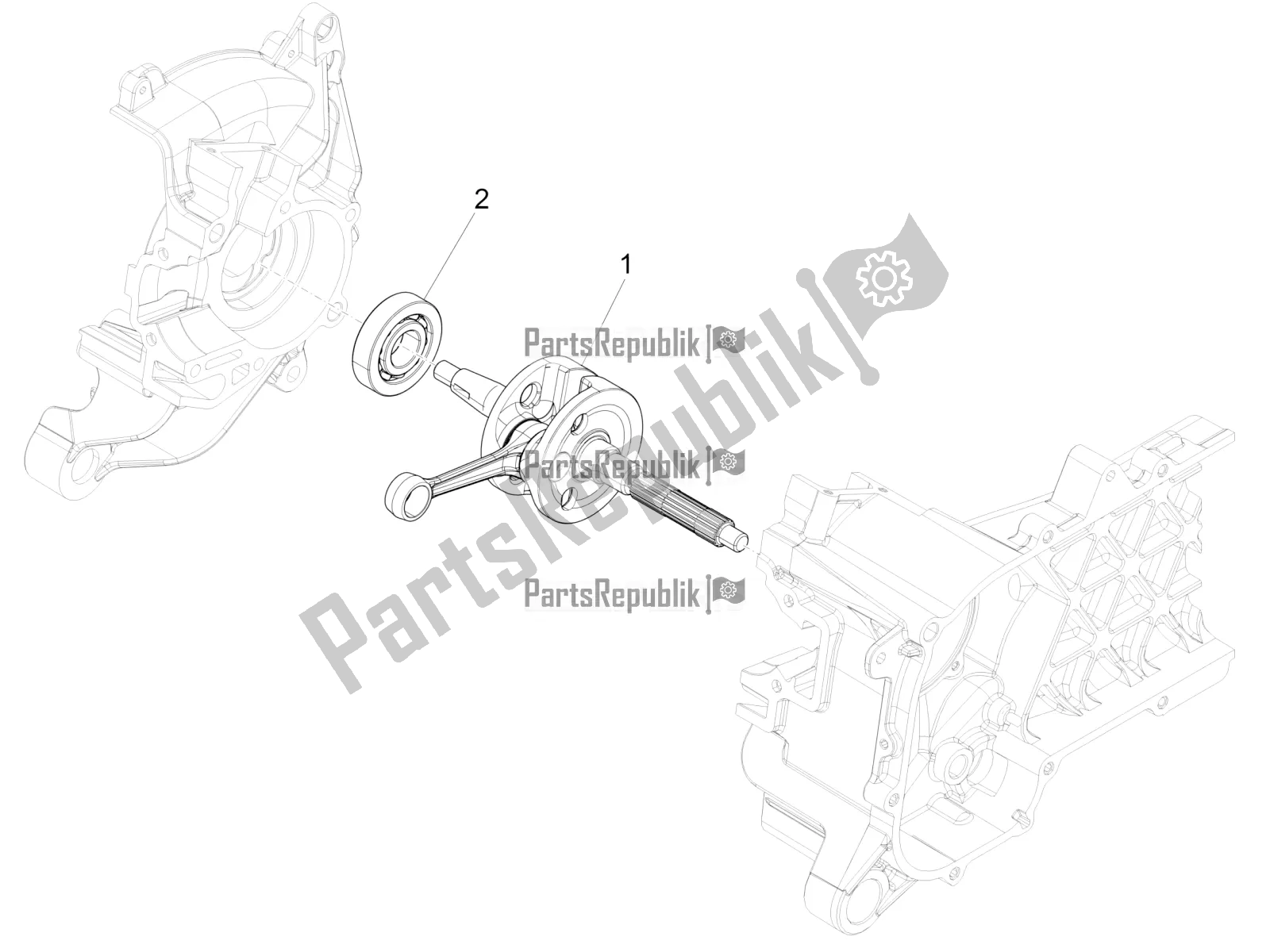 Todas las partes para Cigüeñal de Piaggio Liberty 50 4T PTT 2017