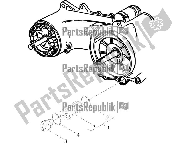Todas las partes para Cubierta Del Volante Magneto - Filtro De Aceite de Piaggio Liberty 50 4T PTT 2017