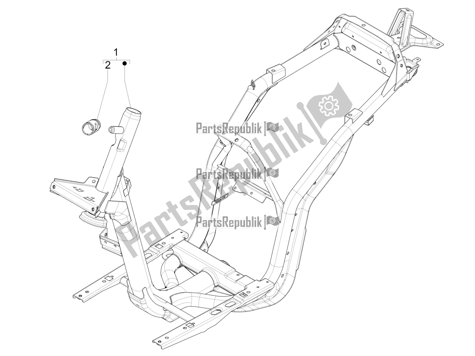 Wszystkie części do Rama / Nadwozie Piaggio Liberty 50 4T PTT 2017