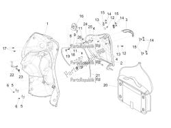 Front glove-box - Knee-guard panel