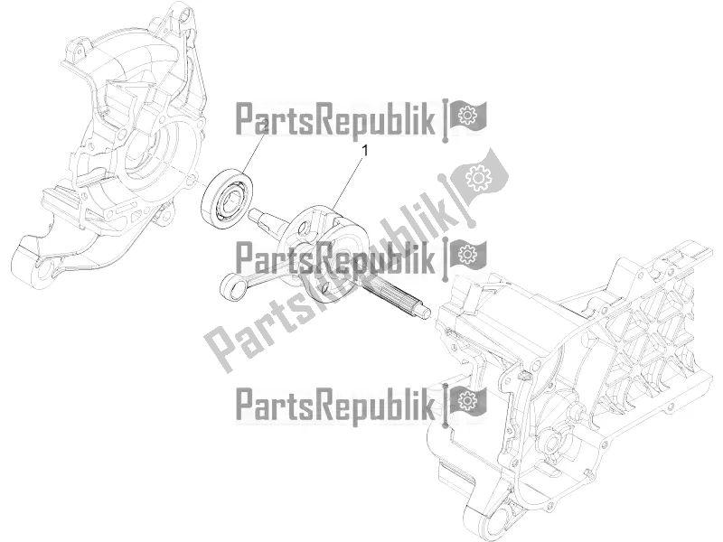 Toutes les pièces pour le Vilebrequin du Piaggio Liberty 50 Corporate 2020