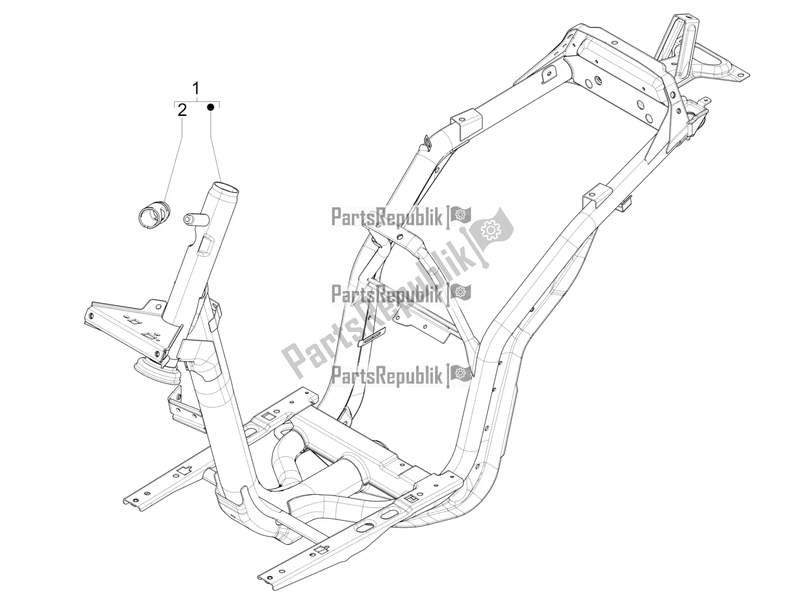 Toutes les pièces pour le Cadre / Carrosserie du Piaggio Liberty 50 Corporate 2020