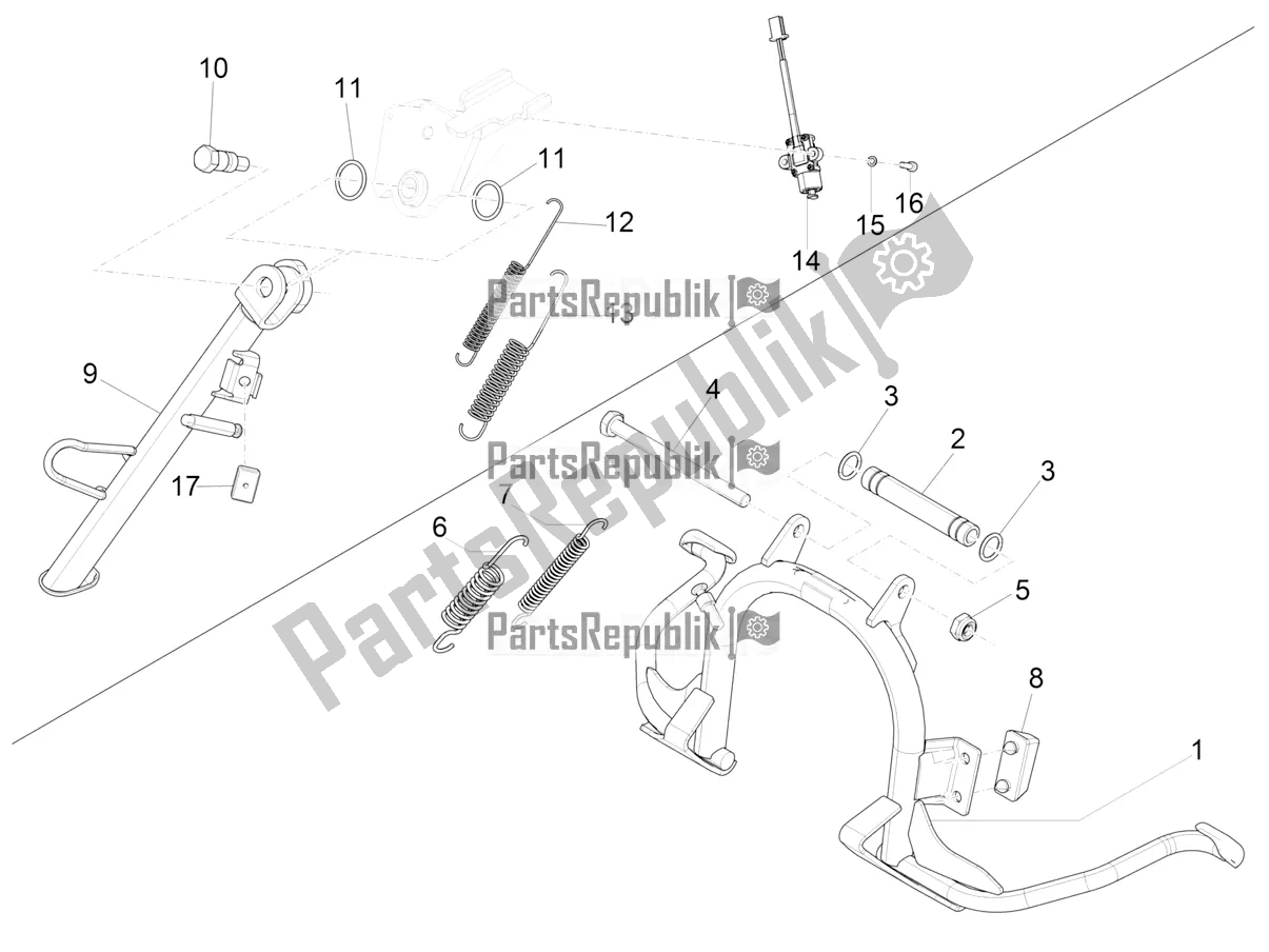 Todas las partes para Soporte / S de Piaggio Liberty 50 Corporate 2020