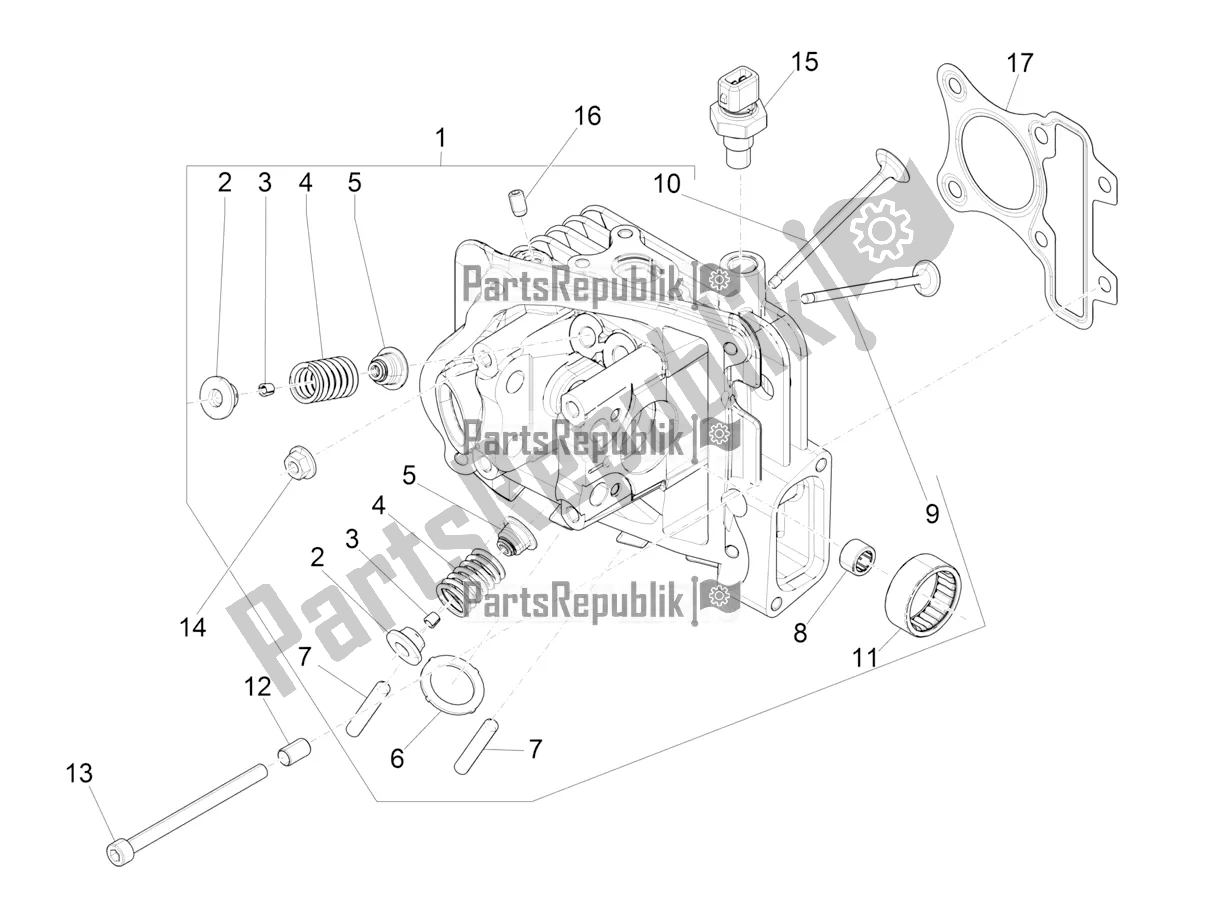 Toutes les pièces pour le Cylinder Head Unit - Valve du Piaggio Liberty 50 Corporate 2021