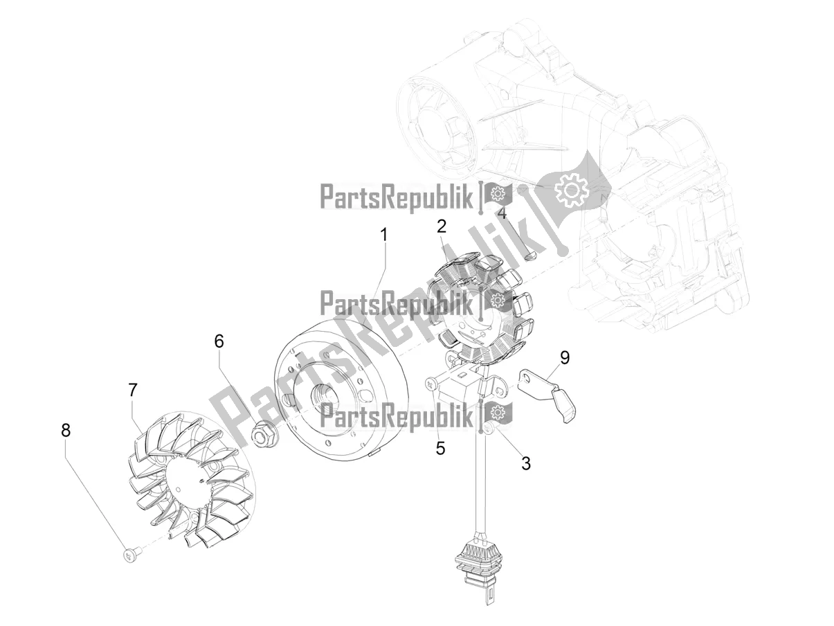 Toutes les pièces pour le Volant Magnéto du Piaggio Liberty 50 Corporate 2021