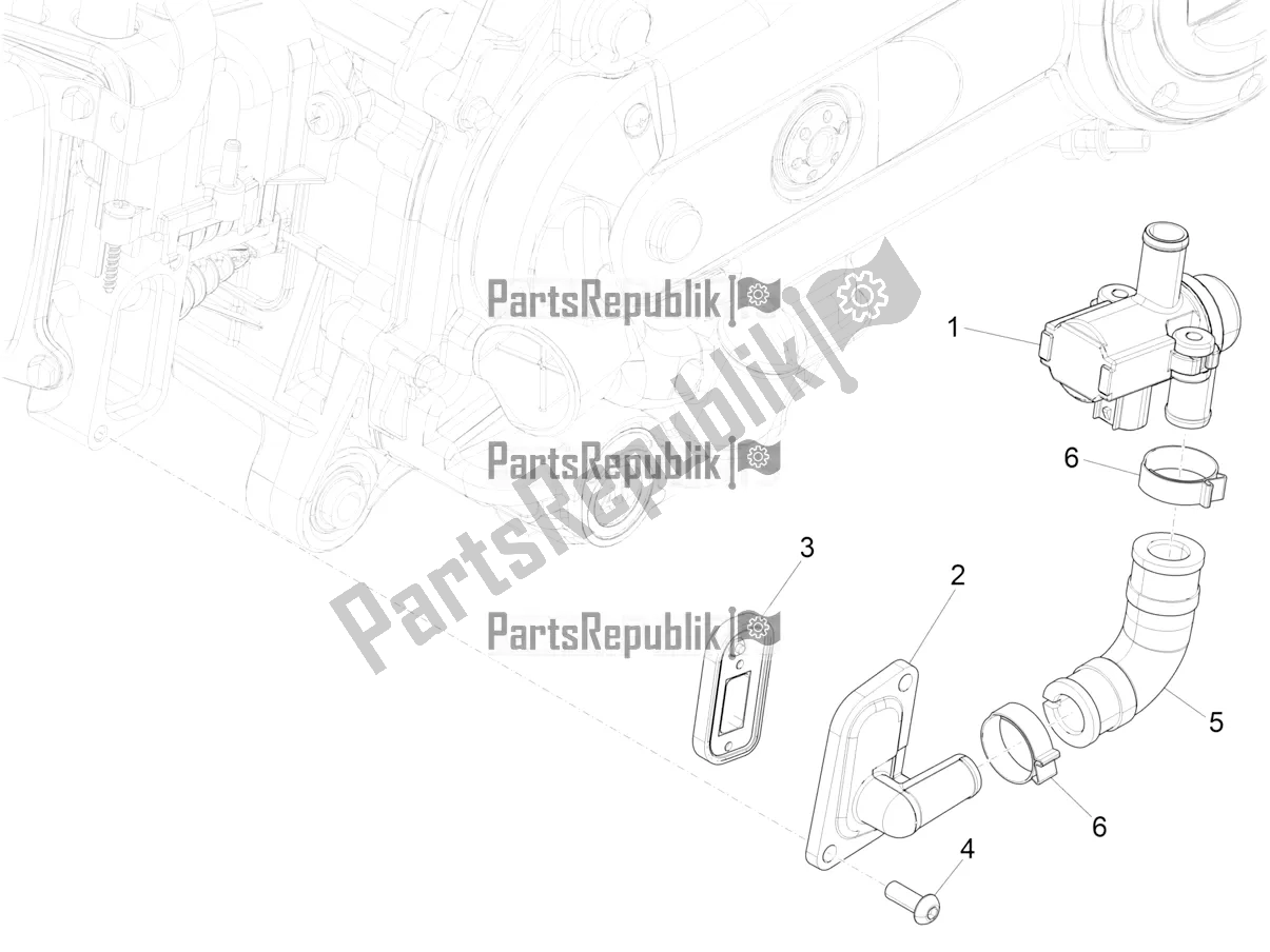 Todas las partes para Caja De Aire Secundaria de Piaggio Liberty 50 Corporate 2021