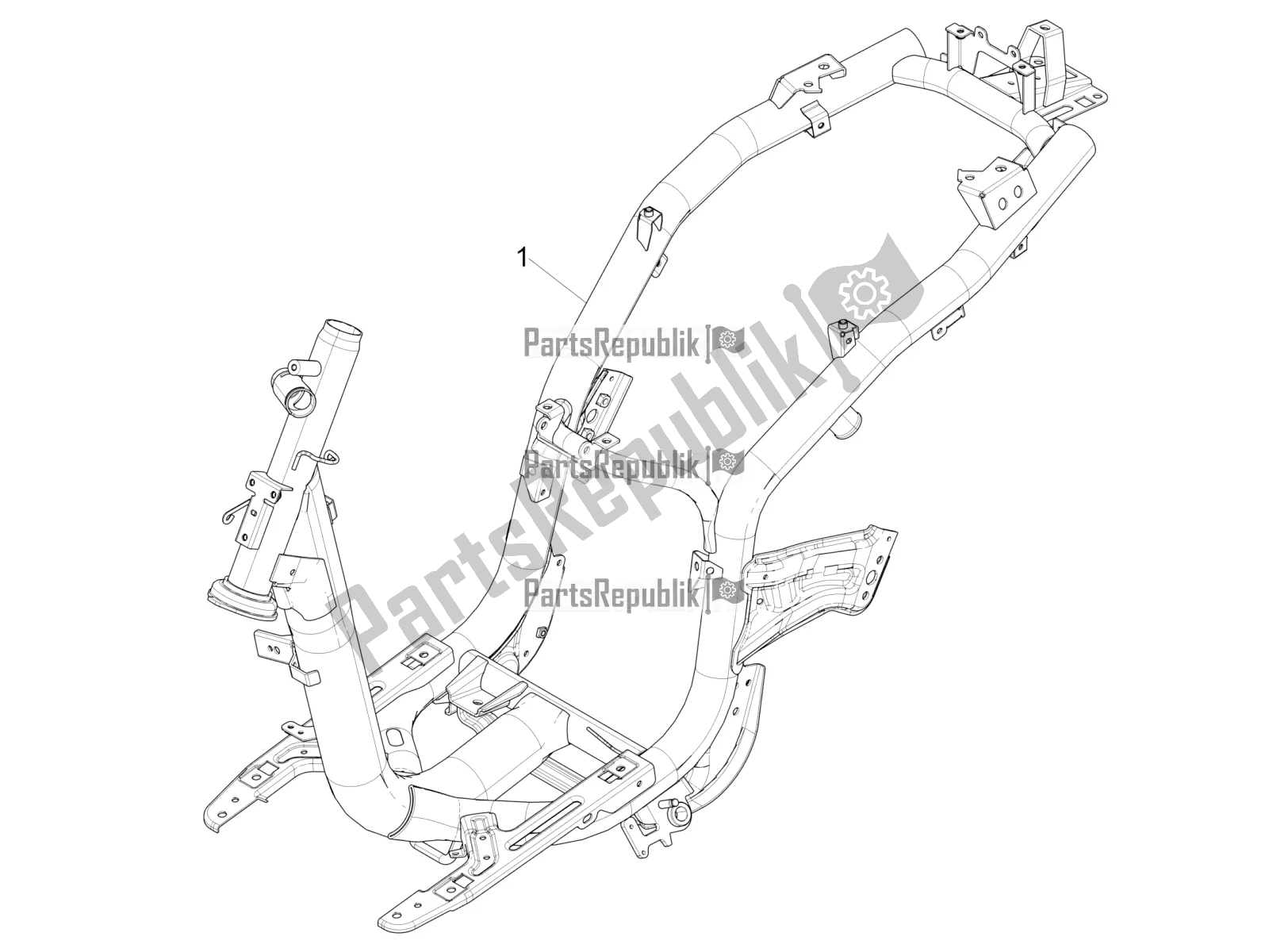 Alle onderdelen voor de Frame / Carrosserie van de Piaggio Liberty 50 Iget 4T 25 KM/H 2017