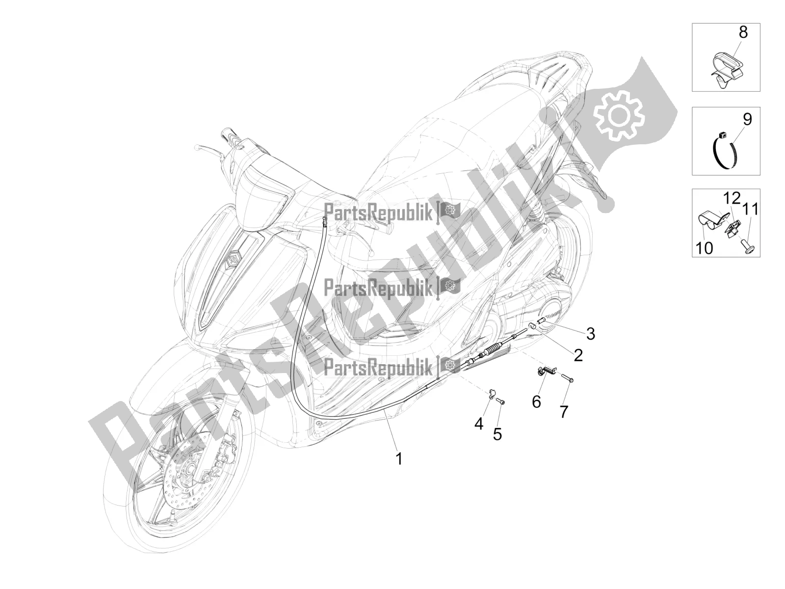 Toutes les pièces pour le Transmissions du Piaggio Liberty 50 Iget 4T 25 KM/H 2017