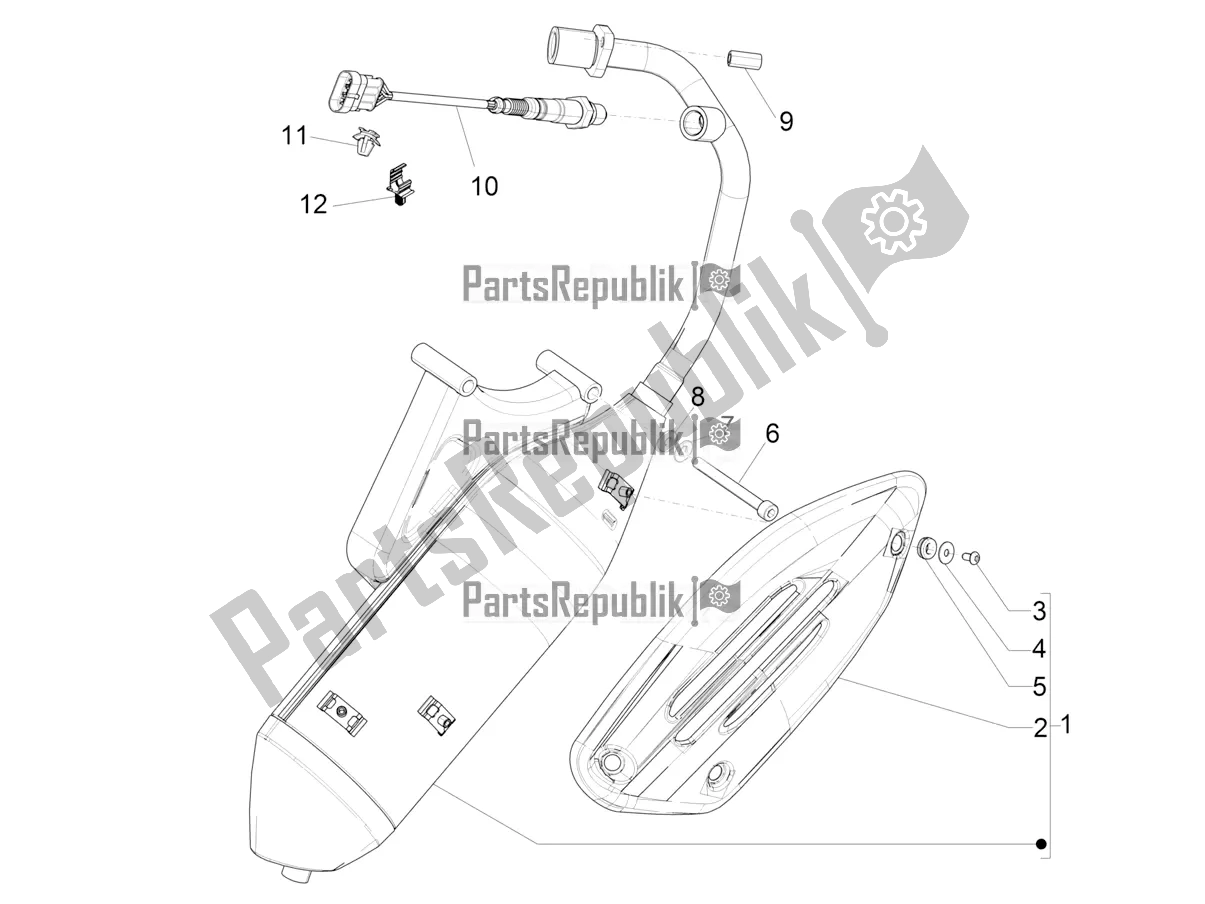 Toutes les pièces pour le Silencieux du Piaggio Liberty 50 Iget 4T 3V 2016