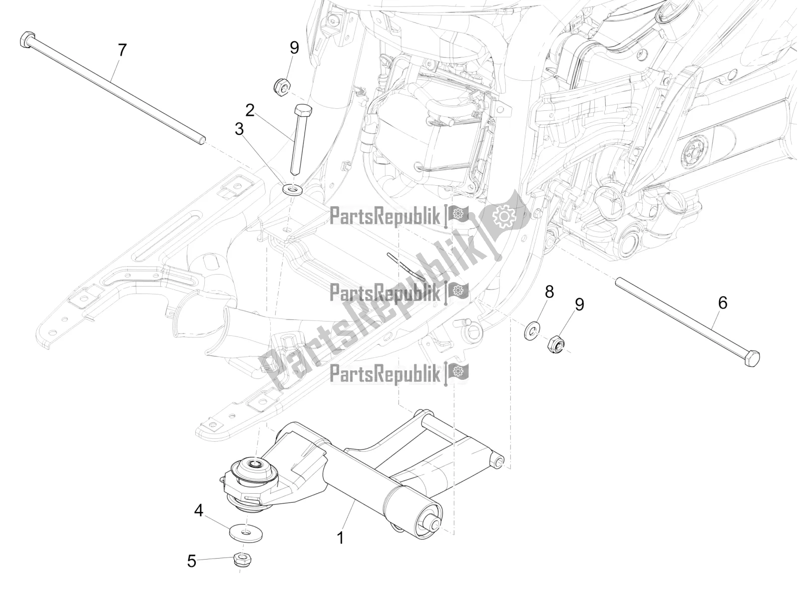 Wszystkie części do Wahliwe Rami? Piaggio Liberty 50 Iget 4T 3V 2016