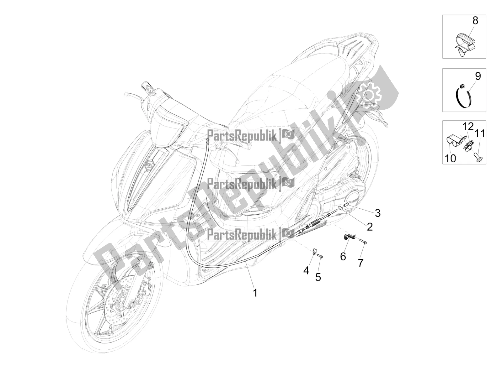 Toutes les pièces pour le Transmissions du Piaggio Liberty 50 Iget 4T 3V 2016