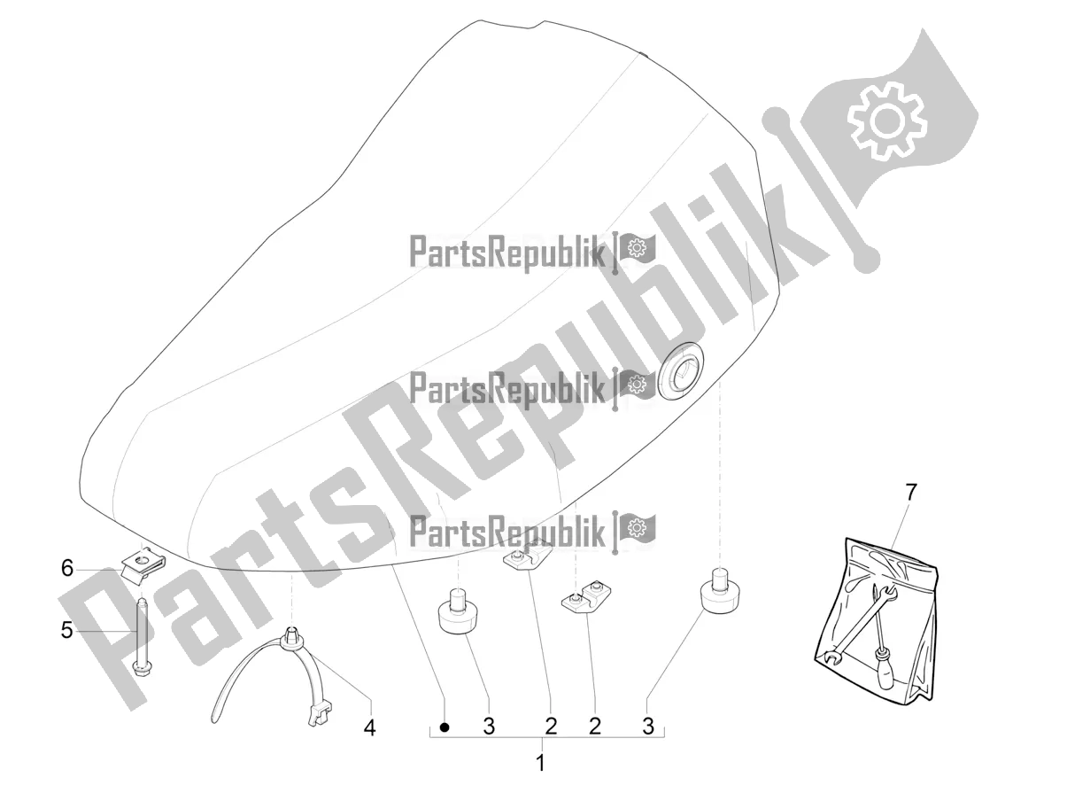 Toutes les pièces pour le Selle / Sièges du Piaggio Liberty 50 Iget 4T 3V Posta 2018