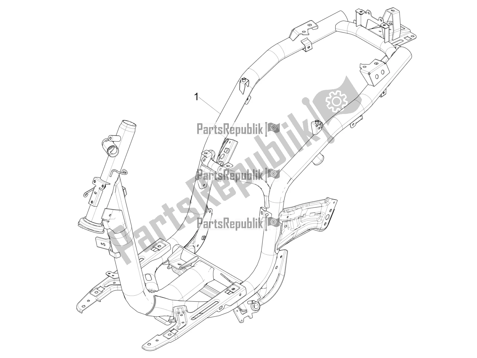 Tutte le parti per il Telaio / Carrozzeria del Piaggio Liberty 50 Iget 4T 3V RP8 CA 11 2018