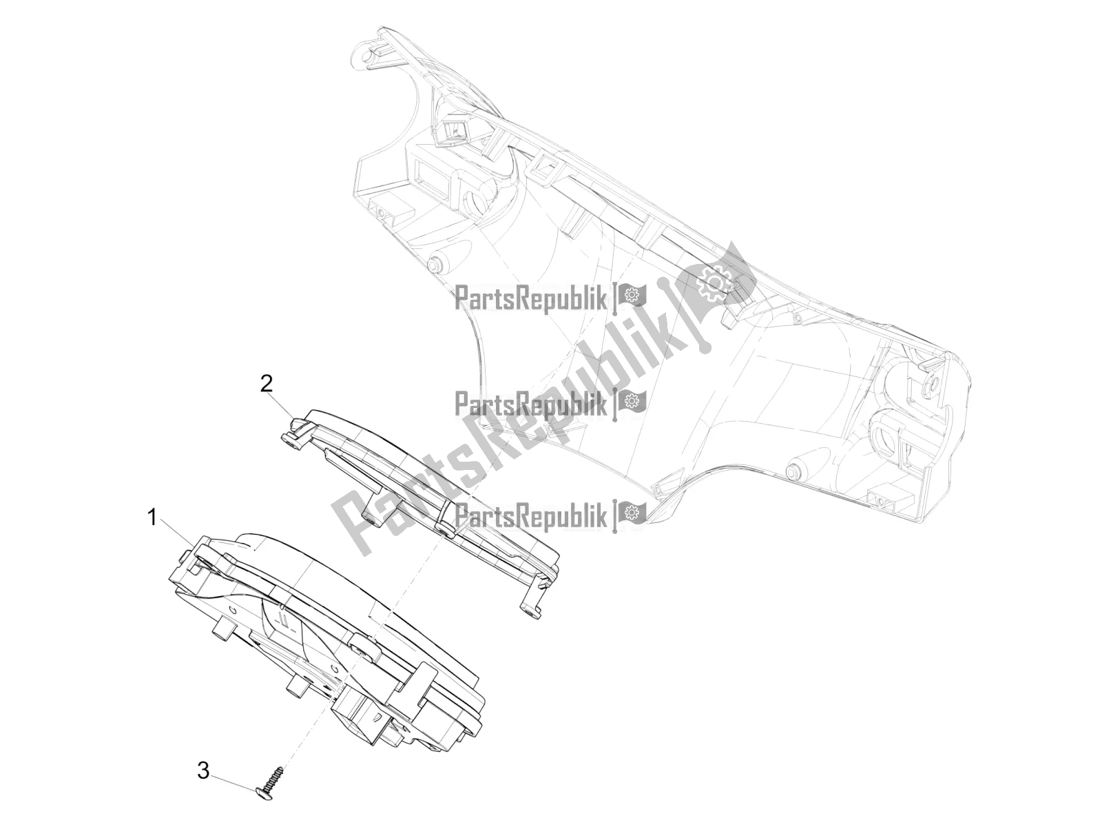 All parts for the Meter Combination - Cruscotto of the Piaggio Liberty 50 Iget 4T 3V Zapc 546 2018