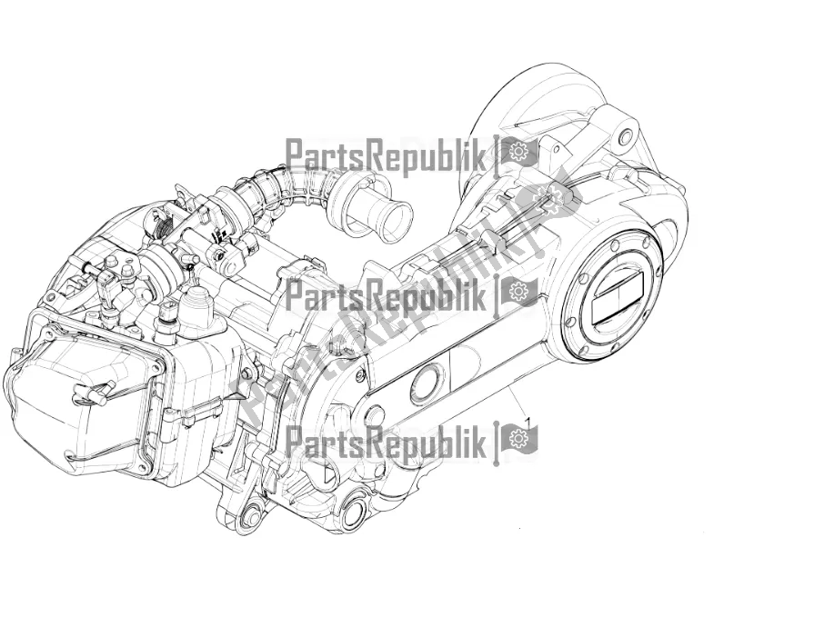 Toutes les pièces pour le Moteur, Assemblage du Piaggio Liberty 50 Iget 4T 2020