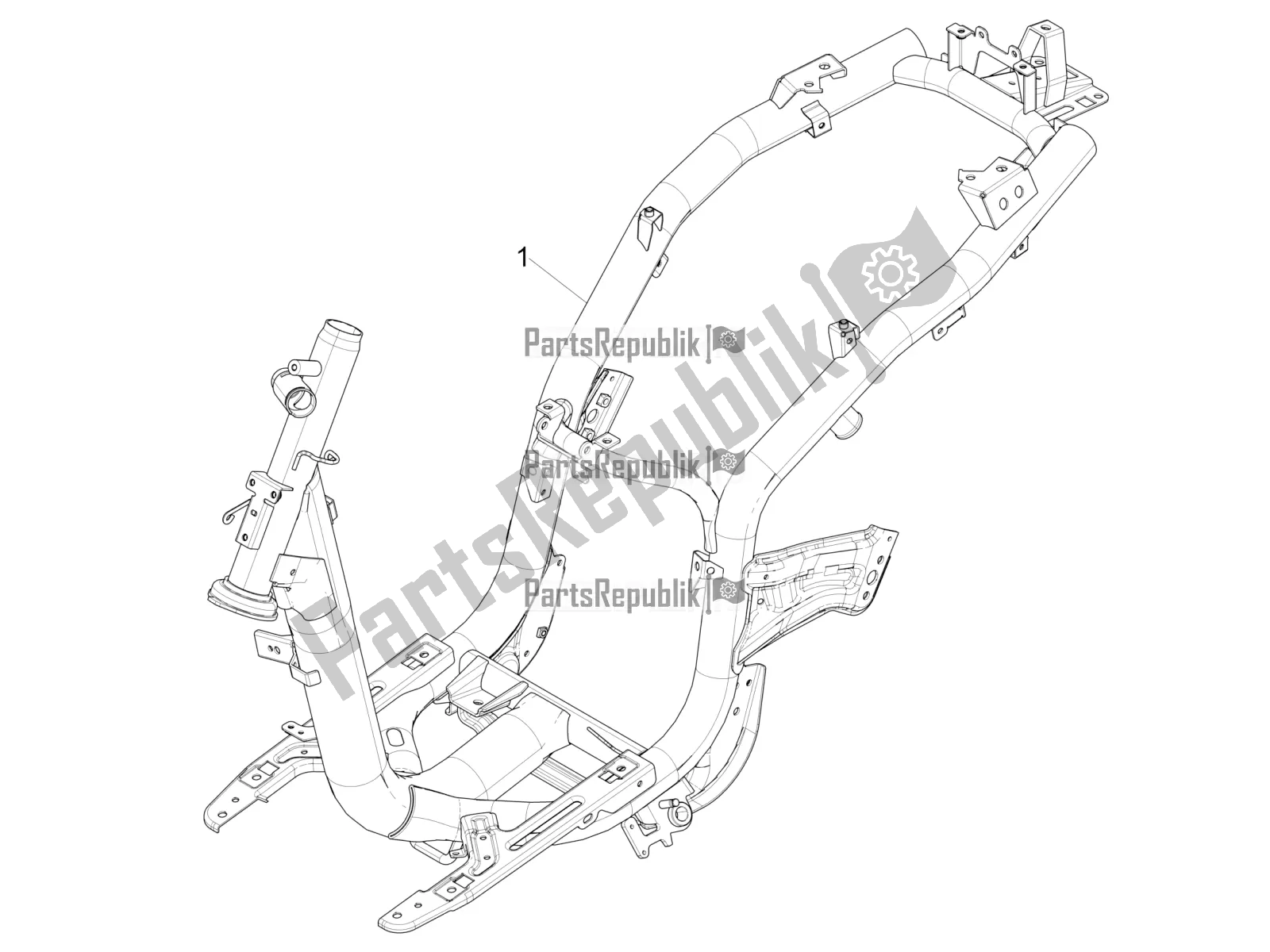 Toutes les pièces pour le Cadre / Carrosserie du Piaggio Liberty 50 Iget 4T 2020